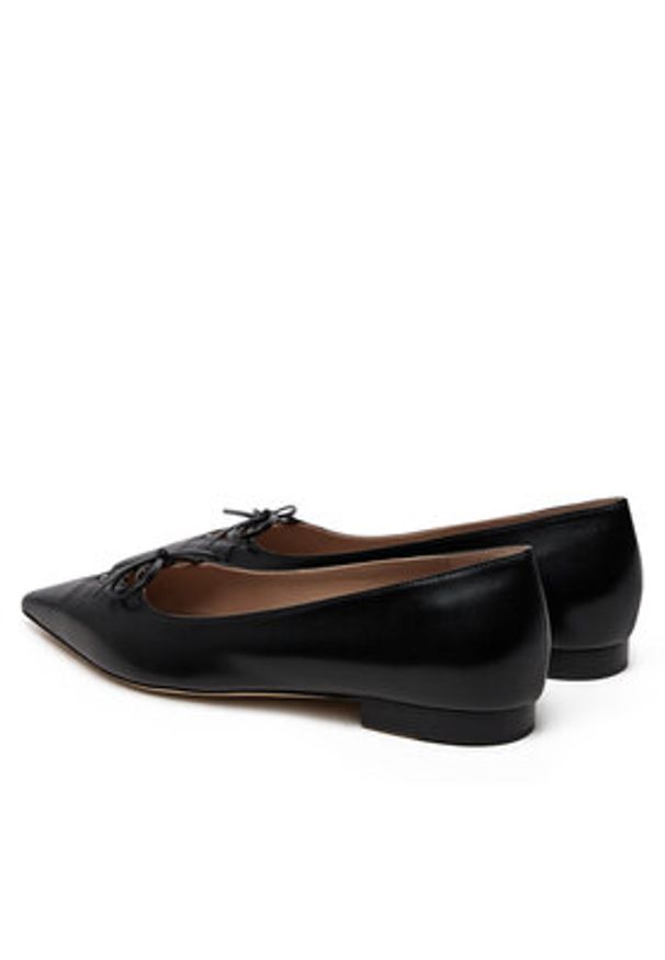MALONE SOULIERS Baleriny Hedy Flat 10-4 Czarny. Kolor: czarny. Materiał: skóra