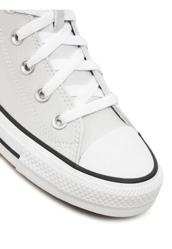 Converse Trampki Chuck Taylor All Star Faux Leather A08640C Szary. Kolor: szary. Materiał: materiał