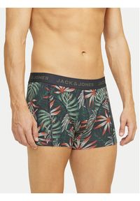 Jack & Jones - Jack&Jones Komplet 3 par bokserek Loui 12267052 Zielony. Kolor: zielony. Materiał: bawełna #4