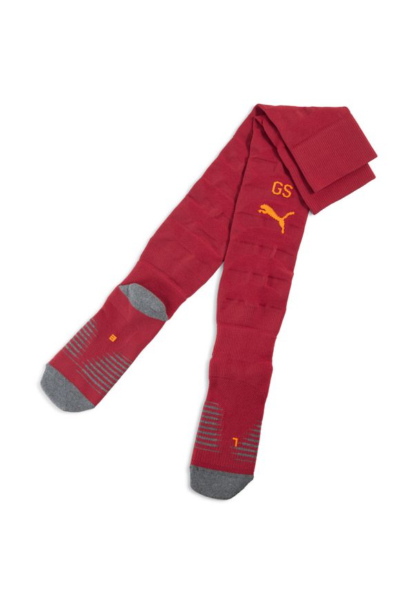 Puma - Męskie skarpety Galatasaray SK 25/26 PUMA Red Rhythm Intense Orange. Kolor: żółty, czerwony, wielokolorowy, pomarańczowy. Materiał: prążkowany. Sport: bieganie