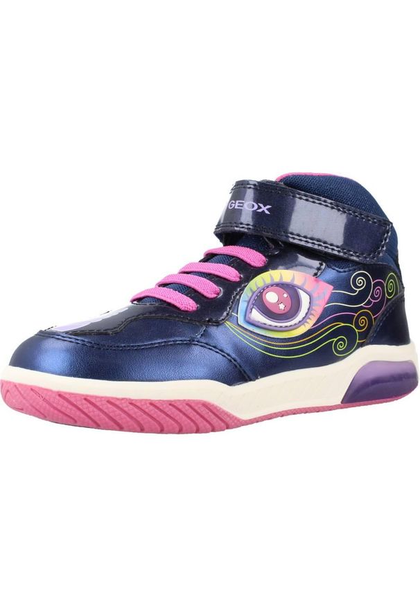Geox - Buty GEOX J INEK G. Niebieski. Kolor: niebieski. Materiał: tkanina, syntetyk. Sport: turystyka piesza
