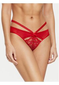 Hunkemöller Komplet 3 par fig brazylijskich 300280 Czerwony. Kolor: czerwony. Materiał: syntetyk