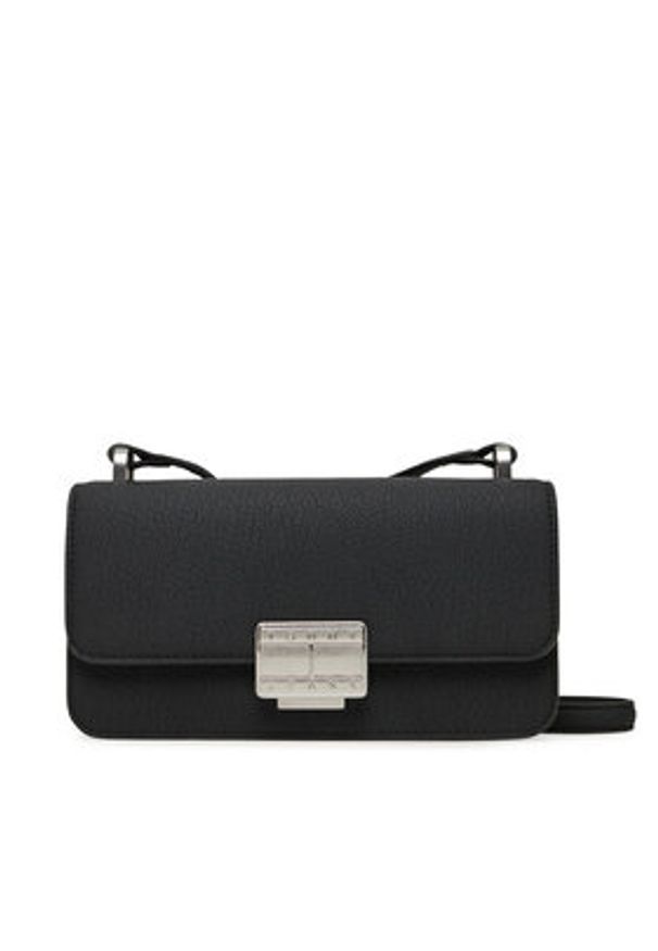 Tommy Jeans Torebka Tjw Crush Crossover AW0AW17529 Czarny. Kolor: czarny. Materiał: skórzane