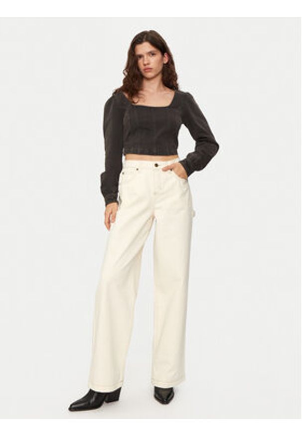 Lee Bluzka 112355105 Czarny Slim Fit. Kolor: czarny. Materiał: bawełna