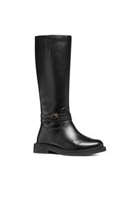 Geox Oficerki D Serilda D56WYA 00043 C9999 Czarny. Kolor: czarny. Materiał: skóra #3