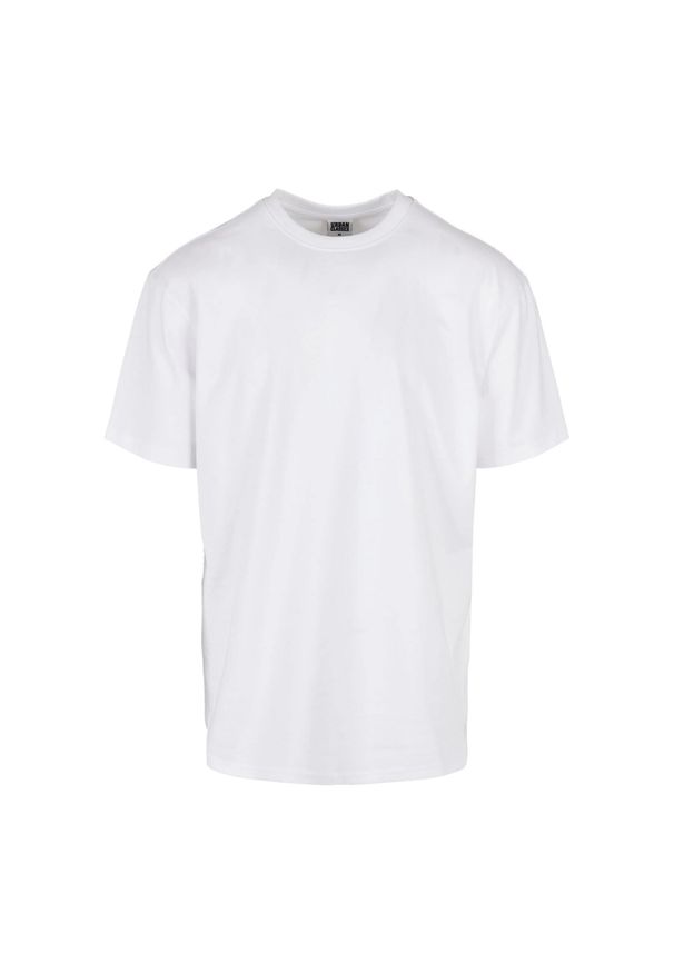 Urban Classics - Koszulka Męska Z Trójkątną Wstawką. Kolor: biały. Sport: turystyka piesza