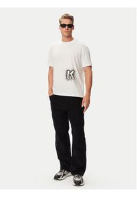 Karl Lagerfeld Jeans T-Shirt B3M17029 Biały Regular Fit. Kolor: biały. Materiał: bawełna #3