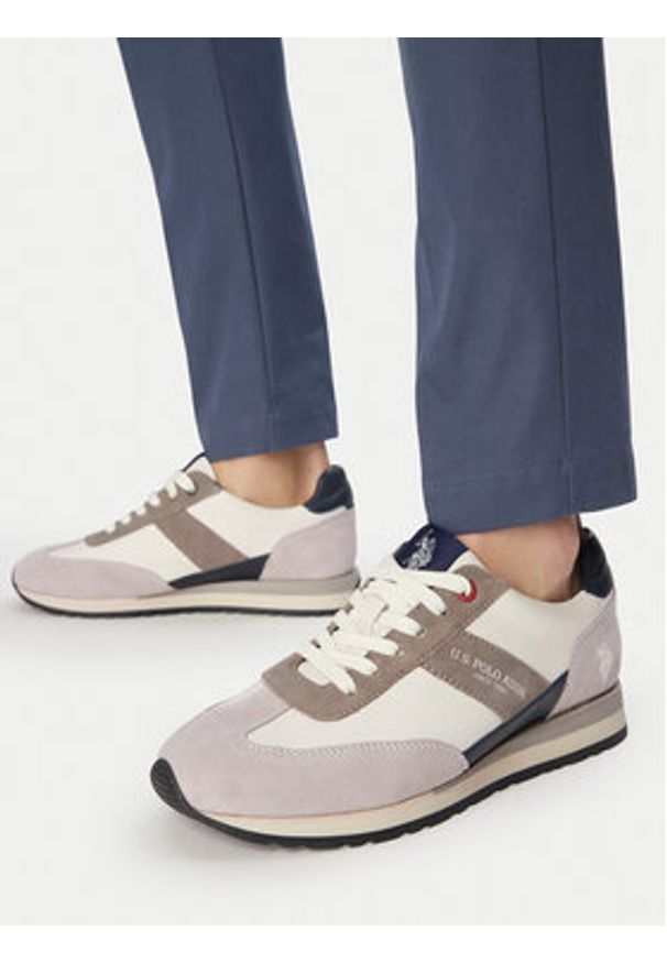 U.S. Polo Assn. Sneakersy EO-SEANY001M/6LS1 Szary. Kolor: szary. Materiał: skóra