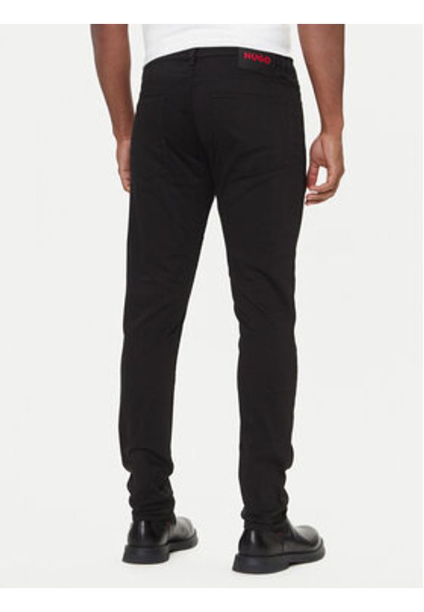 Hugo - HUGO Jeansy 50547253 Czarny Extra Slim Fit. Kolor: czarny