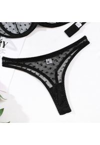 Intica - Bielizna damska ultracienka z delikatnego materiału Sandita. Kolor: czarny. Materiał: materiał #5