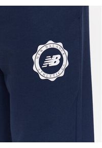 New Balance Spodnie dresowe MP31902 Granatowy Regular Fit. Kolor: niebieski. Materiał: bawełna, dresówka #4