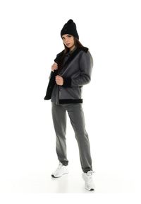 LEONE 1947 APPAREL - Damska kurtka Leone w kolorze Grayss Sherpa. Kolor: szary. Materiał: tkanina. Sport: turystyka piesza