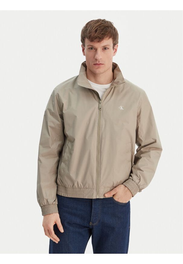 Calvin Klein Jeans Kurtka przejściowa Harrington LV04RF520G Brązowy Regular Fit. Kolor: brązowy. Materiał: syntetyk