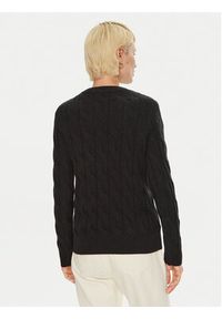 TOMMY HILFIGER - Tommy Hilfiger Sweter WW0WW43586 Czarny Regular Fit. Kolor: czarny. Materiał: wełna