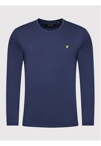 Lyle & Scott Longsleeve Plain TS512VOG Granatowy Regular Fit. Kolor: niebieski. Materiał: bawełna. Długość rękawa: długi rękaw