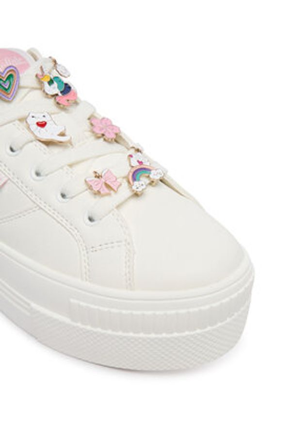 Buffalo Sneakersy Paired Charms 2.0 1636731 Biały. Kolor: biały. Materiał: skóra