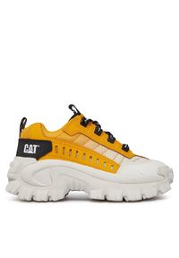 CATerpillar Sneakersy Intruder P111294 Żółty. Kolor: żółty. Materiał: skóra