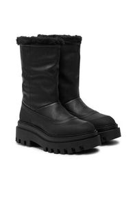 Calvin Klein Jeans Śniegowce Flatform Chelsea Boot Padded YW0YW01558 Czarny. Kolor: czarny. Materiał: skóra #3
