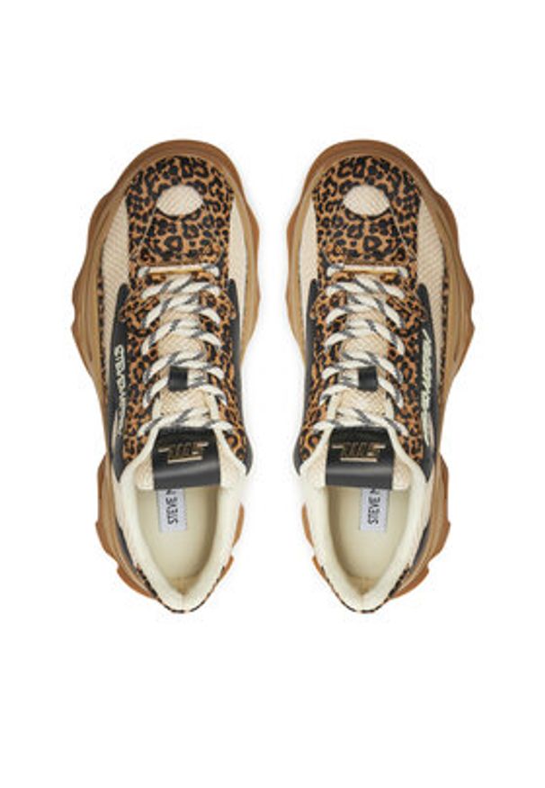 Steve Madden Sneakersy Zoomz-L SM11003503 Brązowy. Kolor: brązowy. Materiał: materiał