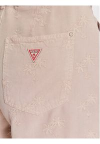 Guess Szorty materiałowe Janna W3GD0L WDP87 Beżowy Loose Fit. Kolor: beżowy. Materiał: lyocell #3