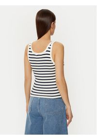 Tommy Jeans Top DW0DW19492 Kolorowy Slim Fit. Materiał: bawełna. Wzór: kolorowy