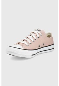 Converse tenisówki CHUCK TAYLOR damskie kolor różowy. Nosek buta: okrągły. Zapięcie: sznurówki. Kolor: różowy. Materiał: guma