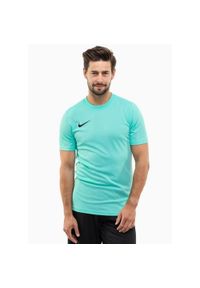 Koszulka treningowa męska Nike Park Vii. Kolor: niebieski, zielony, wielokolorowy. Długość rękawa: krótki rękaw. Długość: krótkie. Sport: piłka nożna