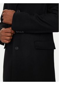 Hugo Płaszcz wełniany Migor 2441 50528793 Czarny Slim Fit. Kolor: czarny. Materiał: wełna #4