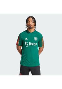 Koszulka piłkarska męska Adidas Manchester United Tiro 23. Kolor: zielony, wielokolorowy, czerwony. Materiał: materiał. Sport: piłka nożna
