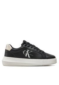 Calvin Klein Jeans Sneakersy Chunky Cupsole Laceup Lth Ml Mtl YW0YW01476 Czarny. Kolor: czarny