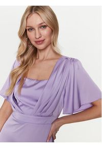 Rinascimento Sukienka koktajlowa CFC0112815003 Fioletowy Regular Fit. Kolor: fioletowy. Materiał: syntetyk. Styl: wizytowy #3
