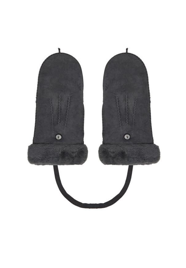 EMU Australia Rękawiczki Damskie Montana W7019 Szary. Kolor: szary. Materiał: skóra