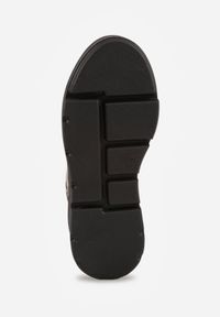 Born2be - Panterkowe Sneakersy Vices na Platformie Miriri. Okazja: na co dzień. Zapięcie: sznurówki. Materiał: jeans. Obcas: na platformie #3