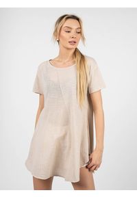 La Haine Inside Us T-shirt "Gretta" | P2333 4V | GRETTA | Kobieta | Beżowy. Kolor: beżowy. Materiał: elastan, bawełna. Długość: długie