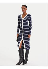 Guess Sukienka dzianinowa W5YK98 Z2YK2 Granatowy Slim Fit. Kolor: niebieski. Materiał: wiskoza #5