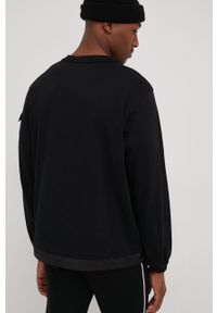 Fila bluza bawełniana męska kolor czarny z aplikacją. Okazja: na co dzień. Kolor: czarny. Materiał: bawełna. Wzór: aplikacja. Styl: casual #3