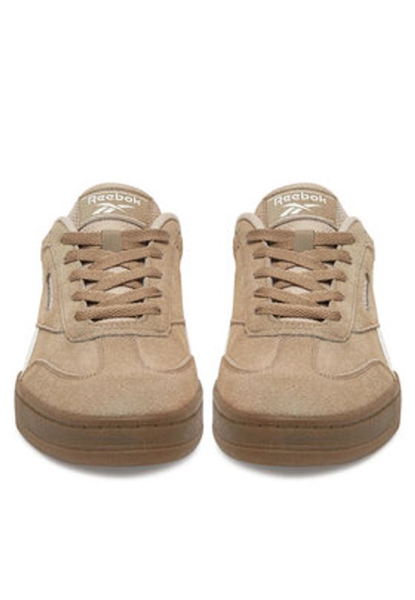 Reebok Sneakersy CEO-FORTE LOUNGER DOUBLE UP AR30255WTCC Brązowy. Kolor: brązowy. Materiał: zamsz, skóra