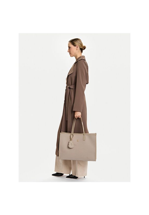 TOMMY HILFIGER - Torebka Tommy Hilfiger. Kolor: beżowy