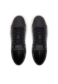 TOMMY HILFIGER - Tommy Hilfiger Sneakersy Icon Court Light Weight Shinny FW0FW08949 Czarny. Kolor: czarny. Materiał: skóra #2
