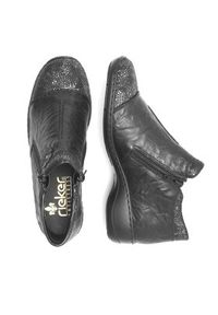 Rieker Botki 58388-01 Czarny. Kolor: czarny. Materiał: skóra #3