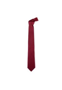 Wittchen - Krawat z jedwabiu we wzory czerwono-beżowy. Kolor: beżowy, czerwony, wielokolorowy. Materiał: jedwab. Wzór: gładki. Styl: elegancki #2