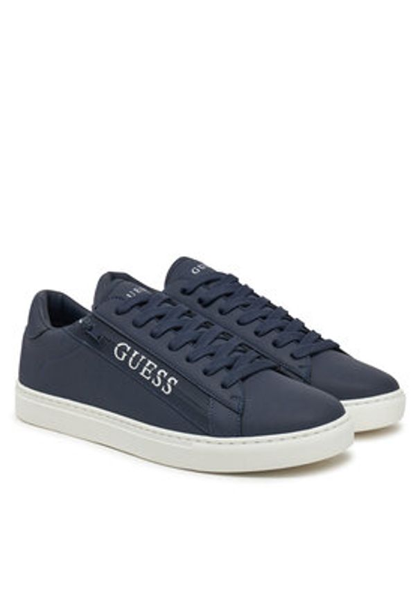 Guess Sneakersy FMJTIK ELE12 Granatowy. Kolor: niebieski. Materiał: skóra
