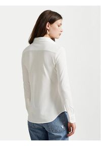 Polo Ralph Lauren Koszula Heidi 211664427003 Biały Slim Fit. Typ kołnierza: polo. Kolor: biały. Materiał: bawełna #5