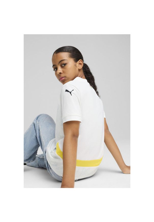 Puma - Młodzieżowa koszulka domowa Ghana 2025 PUMA White Pelé Yellow. Kolor: żółty, biały, wielokolorowy