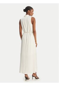 Hugo - HUGO Sukienka koktajlowa Kewina-1 50566973 Écru Slim Fit. Materiał: syntetyk. Styl: wizytowy #2