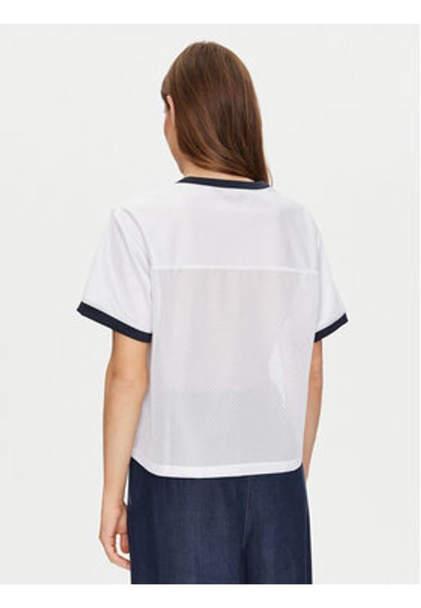 Guess Jeans T-Shirt W5GI59 KCTE2 Biały Regular Fit. Kolor: biały. Materiał: syntetyk