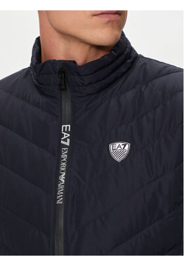 EA7 Emporio Armani Kamizelka 8NPQ02 PNE1Z 1562 Granatowy Regular Fit. Kolor: niebieski. Materiał: syntetyk