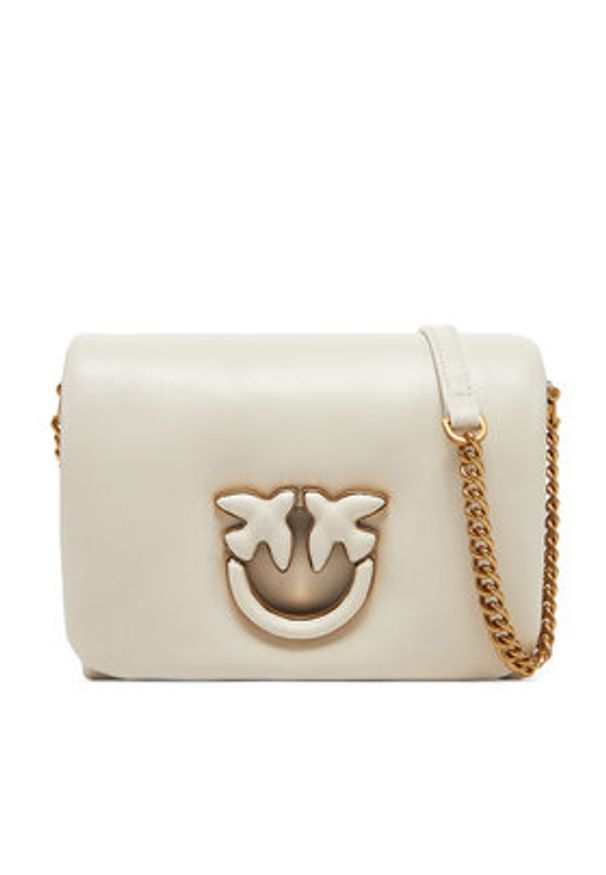 Pinko - PINKO Torebka Love Click Puff Baby 101584 A10F Écru. Kolor: kremowy. Materiał: skórzane