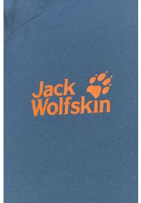 Jack Wolfskin - Kurtka. Okazja: na co dzień. Typ kołnierza: kaptur. Kolor: niebieski. Materiał: syntetyk, materiał, włókno. Długość rękawa: raglanowy rękaw. Styl: casual #2