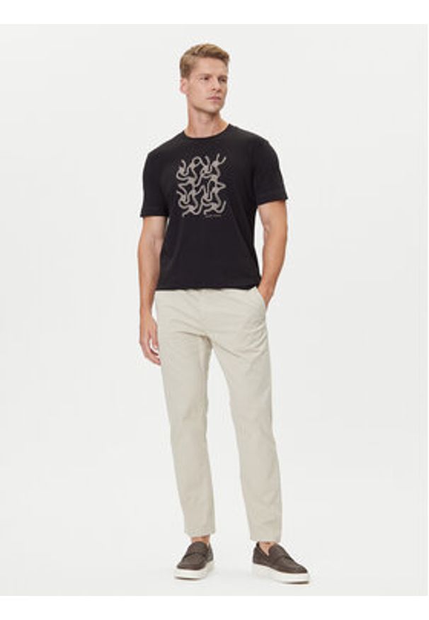 JOOP! Jeans T-Shirt 15 JJJ-08Anup 30047002 Czarny Modern Fit. Kolor: czarny. Materiał: bawełna